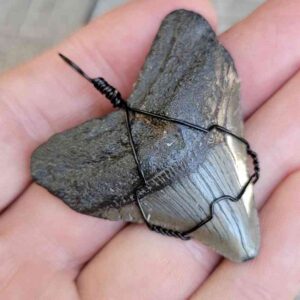 Black Wire Wrapped Pendant