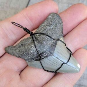 Black Wire Wrapped Pendant