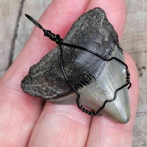 Black Wire Wrapped Pendant