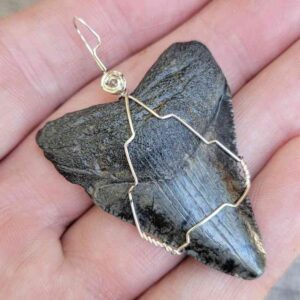 Black Wire Wrapped Pendant